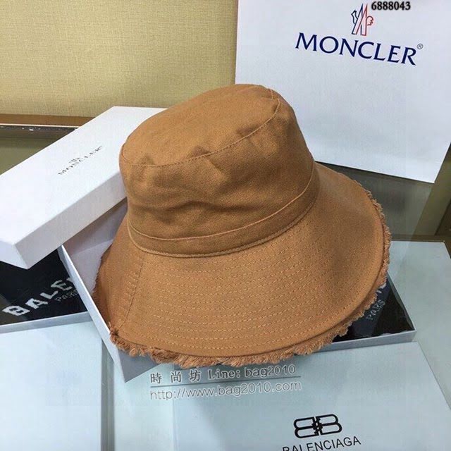 Moncler女士帽子 蒙口經典做舊漁夫帽遮陽帽  mm1137